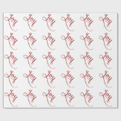 ジョイスクリプトレッド ラッピングペーパー (フラット)