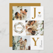 ジョイスタイリッシュトモダンコラージュ | 金ゴールド シーズンカード (正面/裏面)