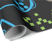 ジョイスティックとシームレスな明るいパターン。ゲームcoo ラッピングペーパー (ロールコーナー)