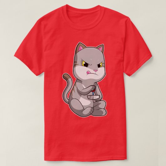 ジョイスティックと同じ位置に配置 Tシャツ (デザイン正面)