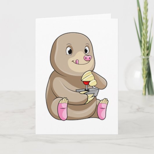 ジョイスティックを使用したゲーマーとしてのモグラ カード (正面)