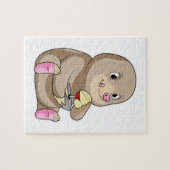 ジョイスティックを使用したゲーマーとしてのモグラ ジグソーパズル (横)