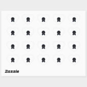 ジョイスティックを持つプードルゲーマー ハートシール (シート)