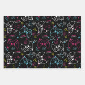 ジョイスティックコントローラゲーム ラッピングペーパーシート (正面2)