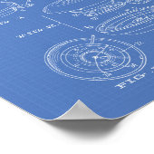 ジョイスティックコントローラ1985特許設計図 ポスター (角)