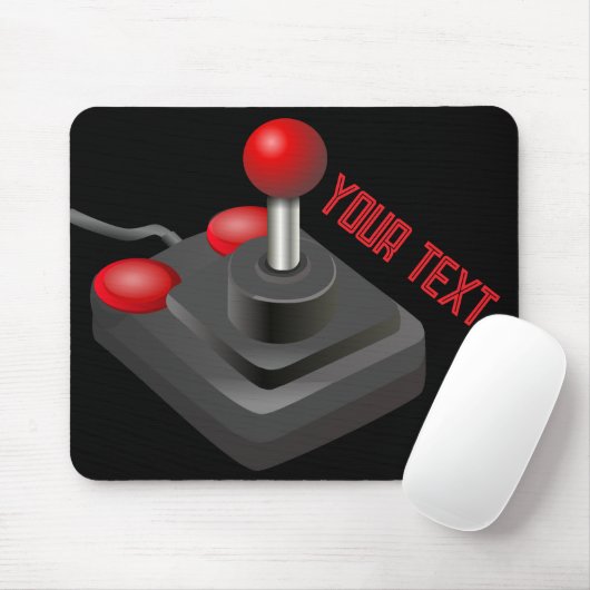 ジョイスティックヴィンテージビデオゲーム旧学校レトロ マウスパッド (マウス)