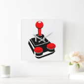 ジョイスティック スクエア壁時計 (ホーム)