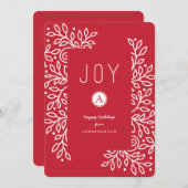 ジョイスブランチ企業のズホリデイ 招待状 (正面/裏面)