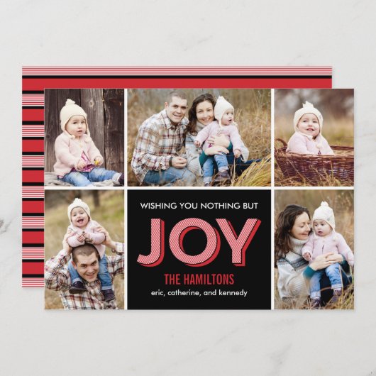 ジョイスモーメントホリデイコラージュフォトカード シーズンカード (正面/裏面)