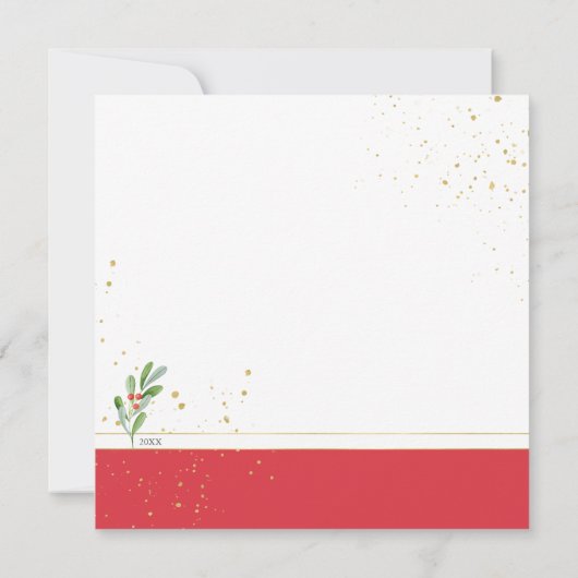 ジョイス恵みウォーターカラーホリデーリース シーズンカード (裏面)