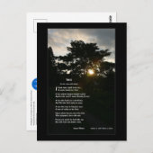 ジョイス・キルマー「木図解入りの、写真付きの」孫娘 ポストカード (正面/裏面)