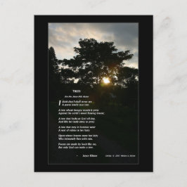 ジョイス・キルマー「木図解入りの、写真付きの」孫娘 ポストカード