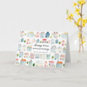 ジョイス ホーム アニバーサリー カードのカスタム オーダー カード (黄色い花)