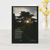 ジョイスKilmerの詩の木5x7はメッセージカードを折りました カード (黄色い花)