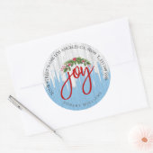 ジョイタイポグラフィオン素朴絵を描木材 ラウンドシール (封筒)