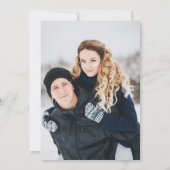 ジョイタイポグラフィグリーンバッファロープリドフォトホリデー 招待状 (裏面)