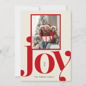 ジョイタイポグラフィフェスティバルフラットホリデーカード シーズンカード (正面)
