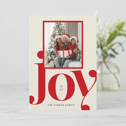 ジョイタイポグラフィフェスティバルフラットホリデーカード シーズンカード (スタンド正面)