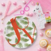 ジョイタイポグラフィ引用文レッド&グリーンクリスマス ペーパープレート (パーティー)