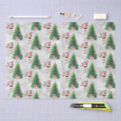 ジョイタイポグラフィ | クリスマスラマ模様 薄葉紙 (クラフト)