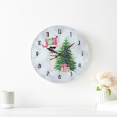 ジョイタイポグラフィ |クリスマス・ラマ ラージ壁時計 (ホーム)