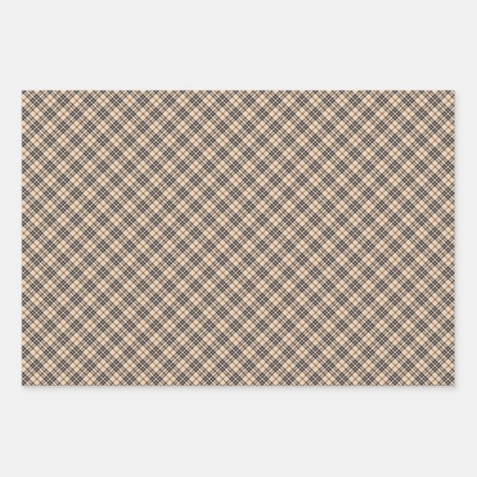 ジョイタンタータンチェックプレイドパターンクリスマス ラッピングペーパーシート (正面3)