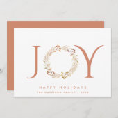 ジョイテラコッタリースウォーターカラークリスマス シーズンカード (正面/裏面)