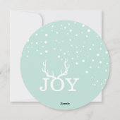 ジョイディア〔雄ジカの〕枝角ホリデークリスマスミント シーズンカード (裏面)