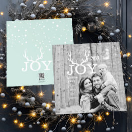 ジョイディア〔雄ジカの〕枝角ホリデークリスマスミント シーズンカード