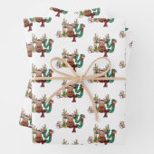 ジョイトインデアおもしろいクリスマスホリデー ラッピングペーパーシート (インサイチュ)