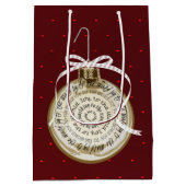 ジョイトゥザワールドオーナメントタイポグラフィ抱き枕 ミディアムペーパーバッグ (裏面)