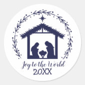 ジョイトゥザワールドブルー出生クラシックラウンドスティック ラウンドシール (正面)