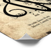 ジョイトゥザワールドヴィンテージ賛美プリント ポスター (角)