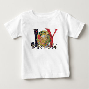 ジョイトゥザワールド出生 ベビーTシャツ