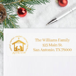 ジョイトゥザワールド金ゴールド出生差出人住所 ラベル