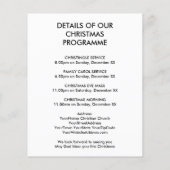 ジョイトゥワールドチャーチクリスマスサービス招待状 (裏面)
