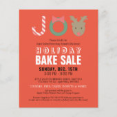 ジョイトナディアホリデーベイクセールレッドフライヤー チラシ (正面)