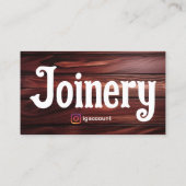 ジョイナリーテンプレートデザイン木工 名刺 (裏面)
