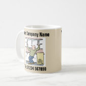 ジョイナ&キッチンフィッター漫画マグカップ コーヒーマグカップ (正面左)