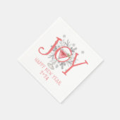 ジョイニューイヤーズイブパーティートースト2024 スタンダードカクテルナプキン (角)