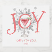 ジョイニューイヤーズイブパーティー2023ワインきらめくラベ スパークリングワインラベル (シングルラベル)
