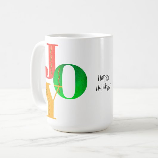ジョイハッピーホリデー コーヒーマグカップ (正面左)
