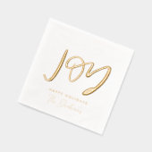 ジョイハンドレターホリデーフォイルナプキンス 箔ナプキン (左)