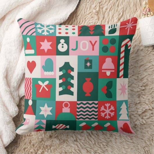 ジョイバウハウスクリスマスフェスティバルホリデイズ クッション (ブランケット)