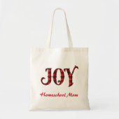 ジョイバッファロープレイドホームスクールママ トートバッグ (正面)