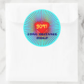 ジョイバーストハグスティッカーsq ラウンドシール (バッグ)