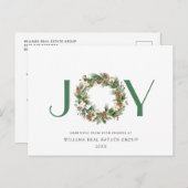 ジョイパインコーンリースクリスマスグリーティン企業のグ シーズンポストカード (正面/裏面)