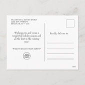 ジョイパインコーンリースクリスマスグリーティン企業のグ シーズンポストカード (裏面)