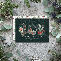 ジョイパインコーンレッドベリーバードグリーンクリスマス