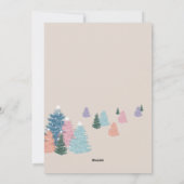 ジョイパステルウォーターカラークリスマスツリーフォレスト&ドーブ シーズンカード (裏面)